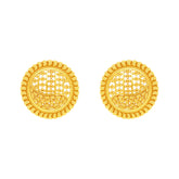 22k Yellow Gold Filigree Large Earrings with gold weight of 8.53g